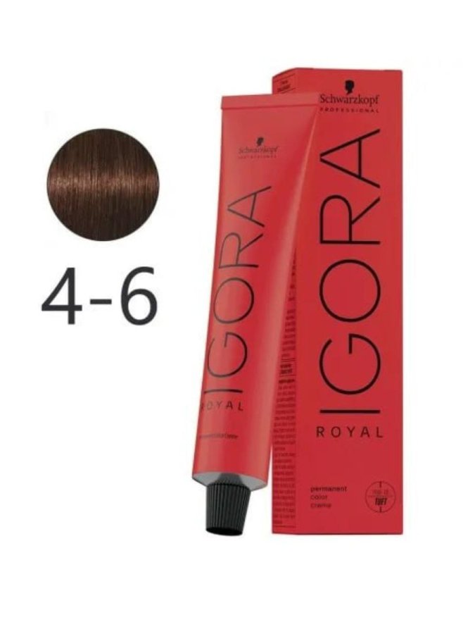 Краска для волос средний коричневый шоколадный - Schwarzkopf Igora Royal 4-6